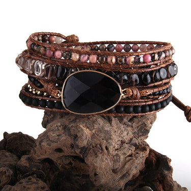 The Determination Black Onyx Wrap Bracelet